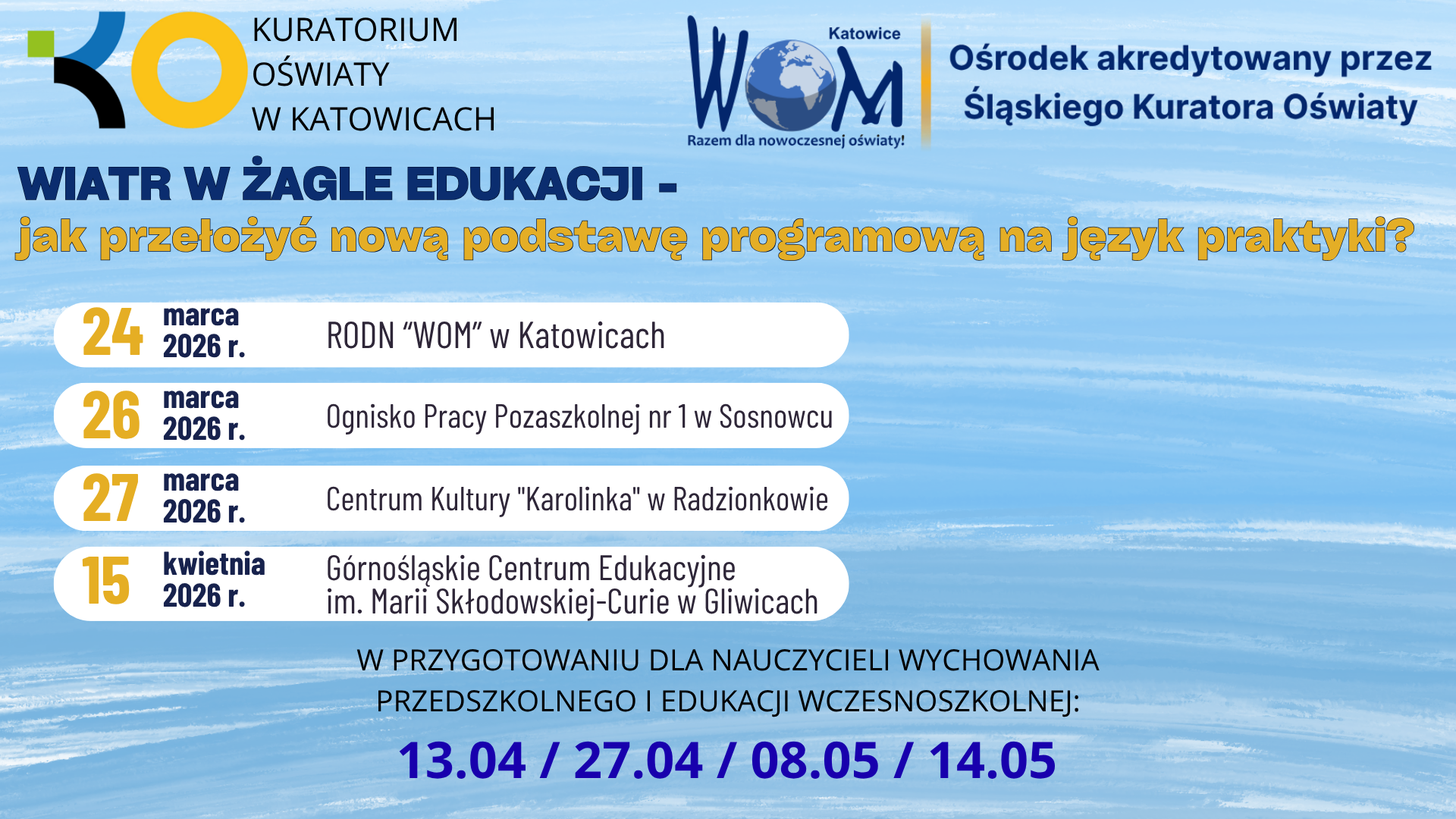 Wiatr w żagle edukacji